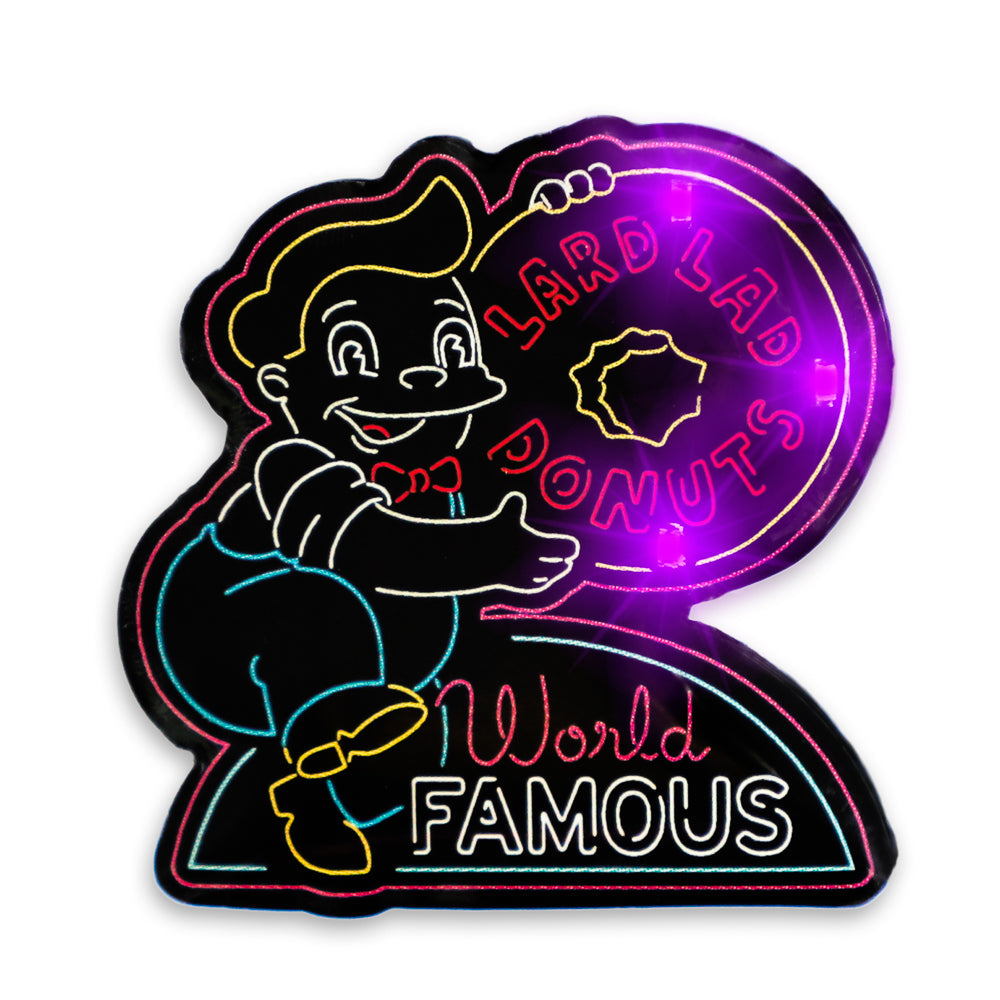 SDCC 2024: The Simpsons Neon Signs Light-Up Pins & Lanyard Set (Limited Edition of 1000)
