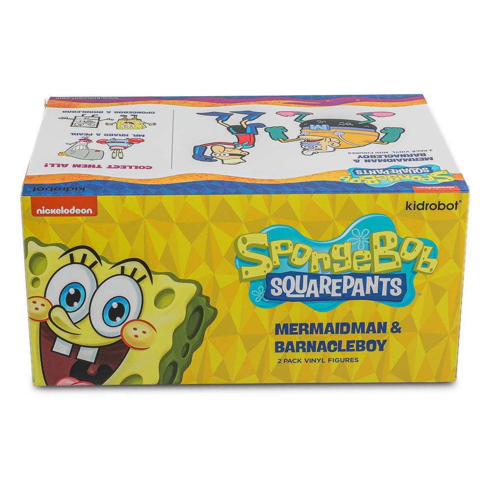 SpongeBob SquarePants - Mermaidman & Barnacleboy Vinyl Mini Figure 2-Pack