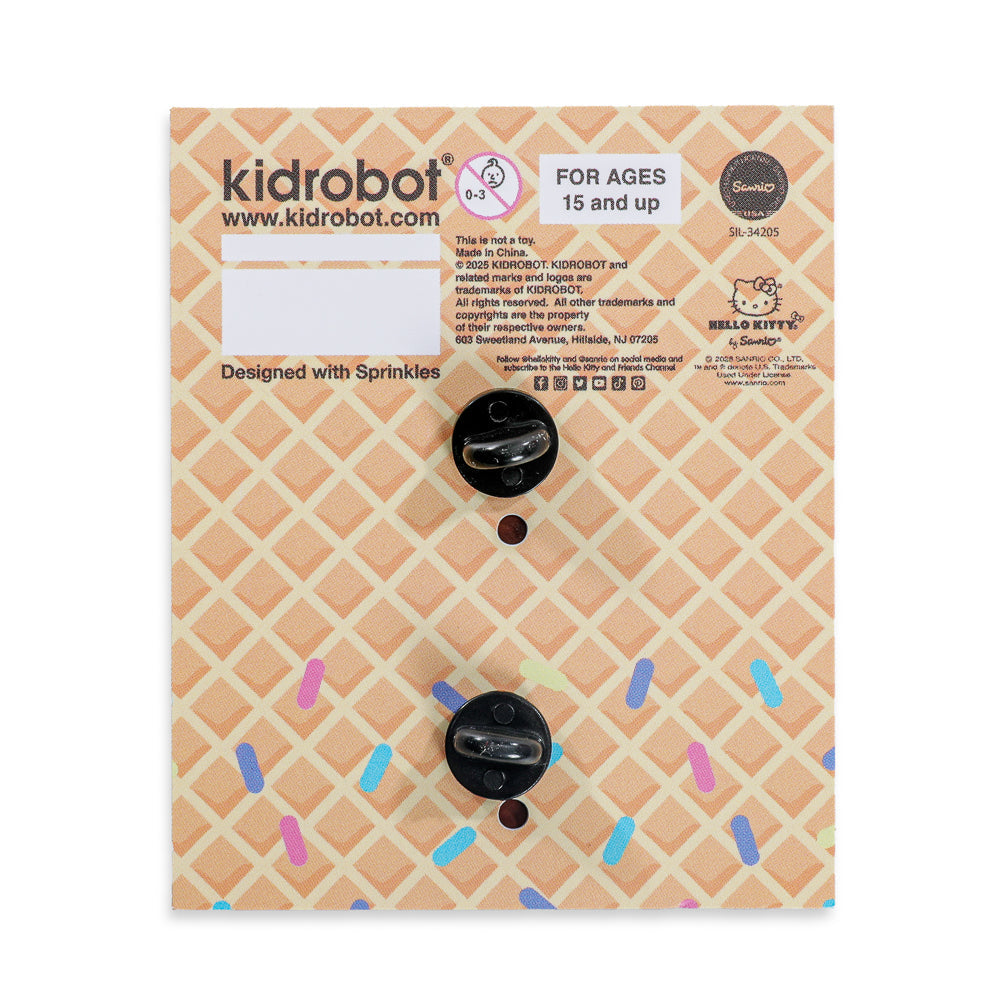 2025 CON EXCLUSIVE: Hello Kitty® Ice Cream Cone Pin - Bundle of 3 Pins (Limited Edition of 300)