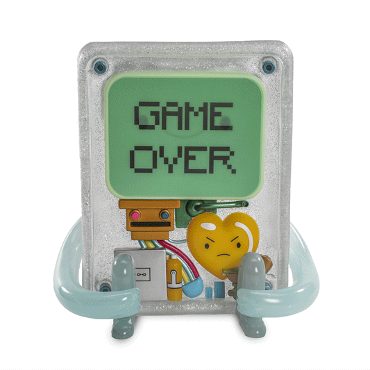 2025 CON EXCLUSIVE: Adventure Time - BMO 8" Glow-in-the-Dark Vinyl Art Figure - Game Over Edition (Limited Edition of 300)