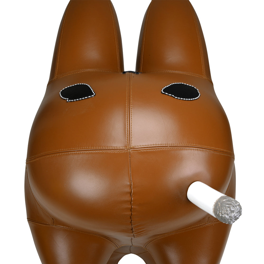 Kidrobot Art Giant Leather Smorkin' Labbit Stool - Brown Edition