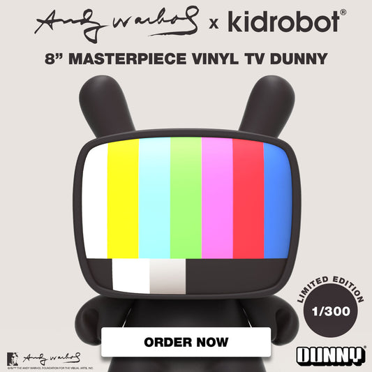 Andy Warhol 8” Masterpiece T.V. Dunny Vinyl Art Figure - Limited Edition of 300
