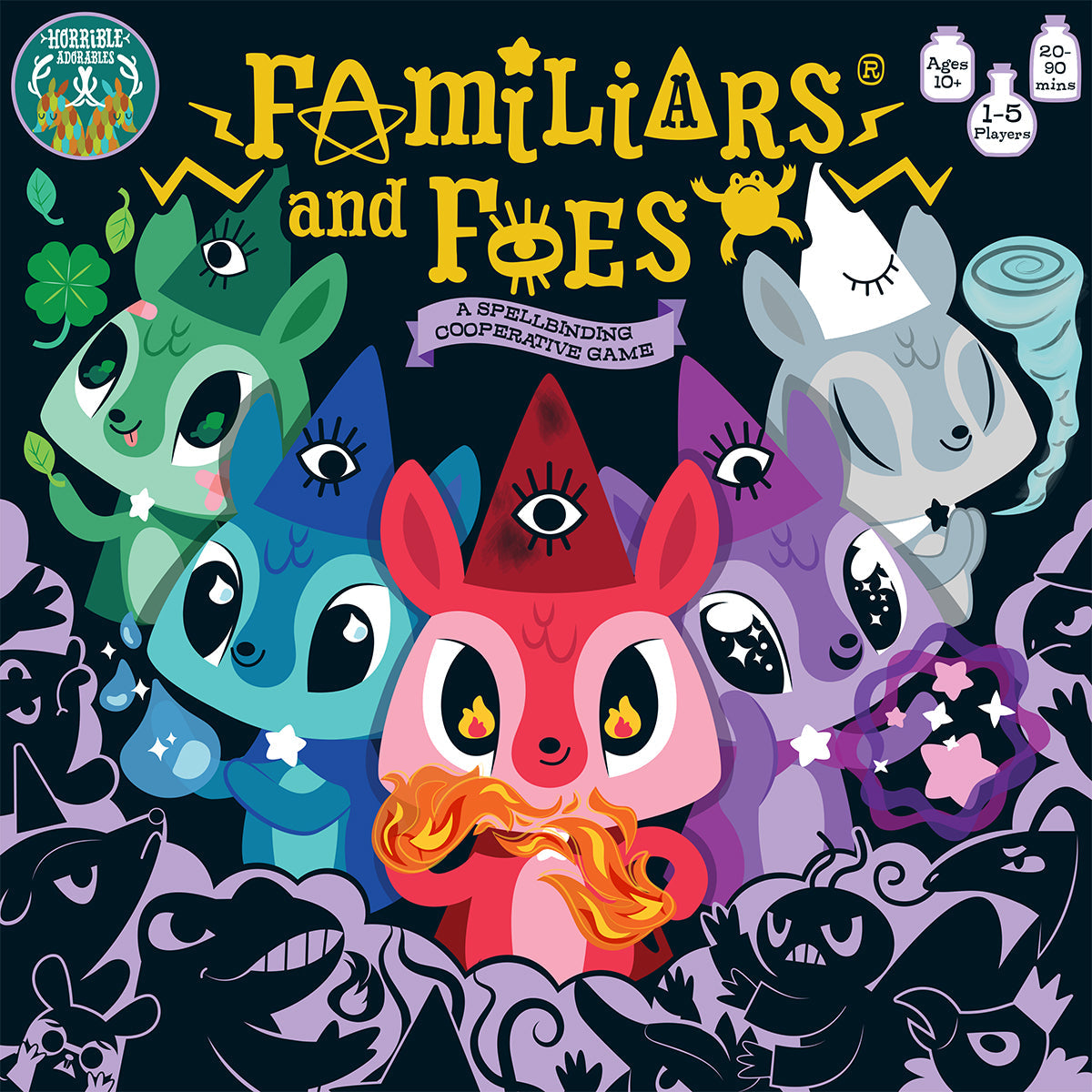 Horrible Adorables - Familiars and Foes: A Spellbinding Cooperative Board Game