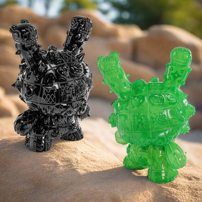 MONOLITH 8" Dunny 2-pack Bundle by ROBOT SODA - Onyx & Jade Limited Editions