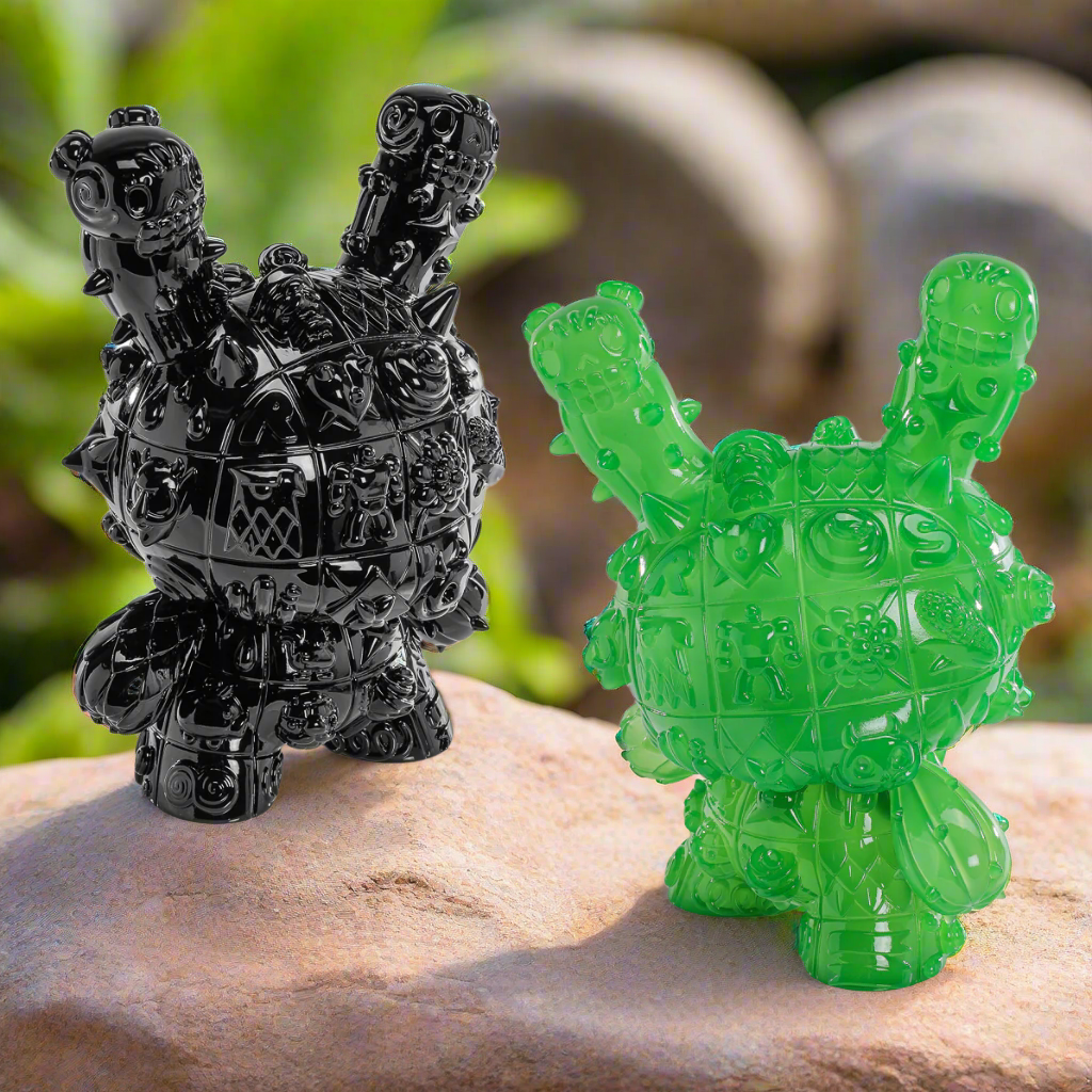 MONOLITH 8" Dunny 2-pack Bundle by ROBOT SODA - Onyx & Jade Limited Editions