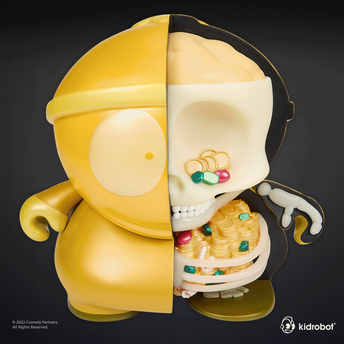 South Park Cartman Anatomy 8" Vinyl Figure - GID Pearlescent Edition
