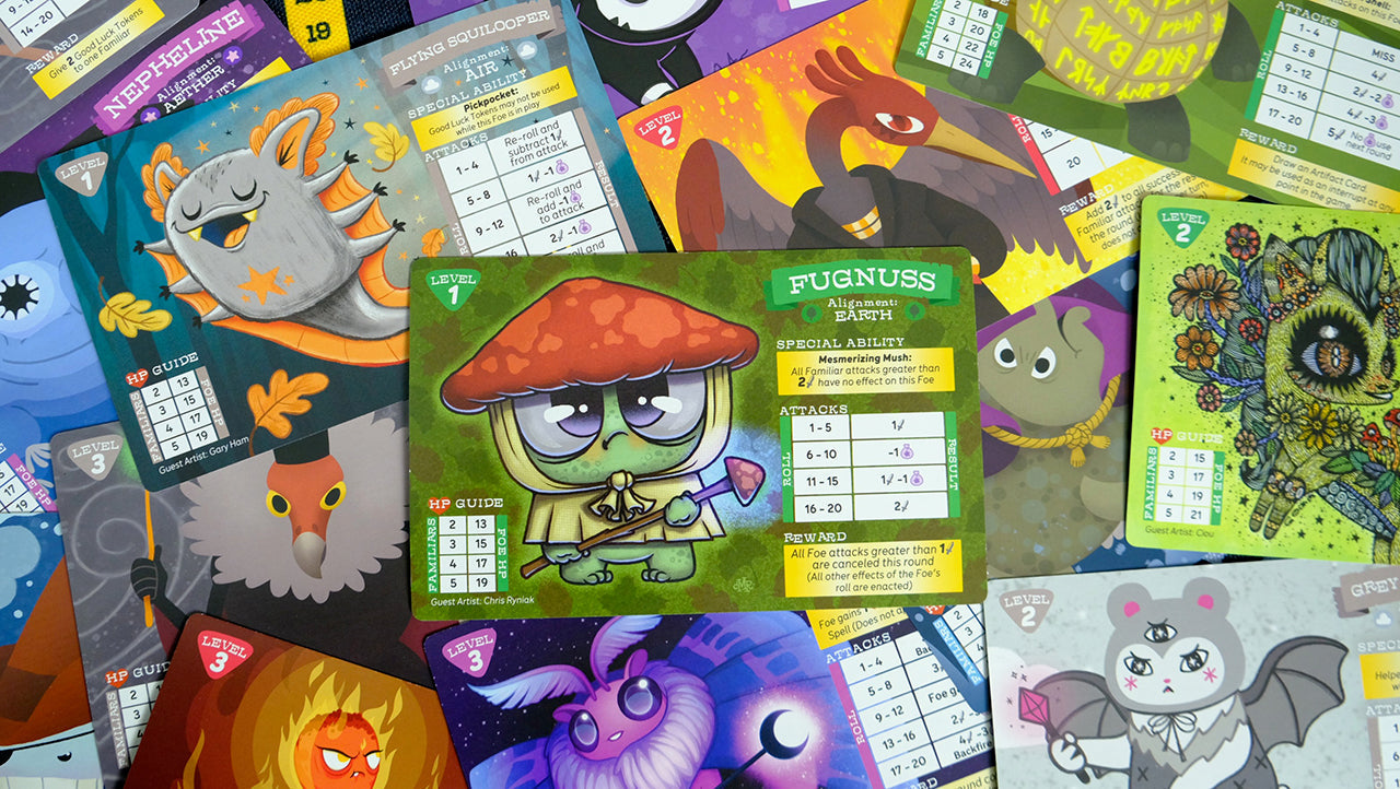 Horrible Adorables - Familiars and Foes: A Spellbinding Cooperative Board Game