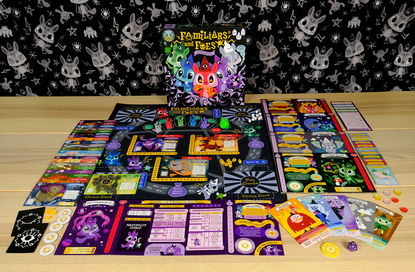 Horrible Adorables - Familiars and Foes: A Spellbinding Cooperative Board Game