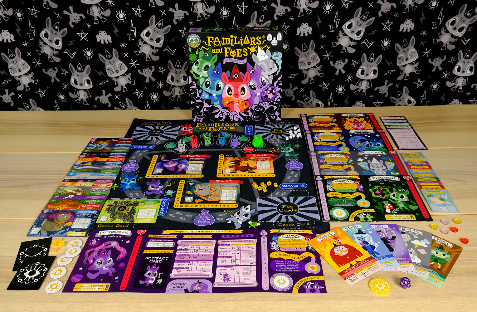 Horrible Adorables - Familiars and Foes: A Spellbinding Cooperative Board Game