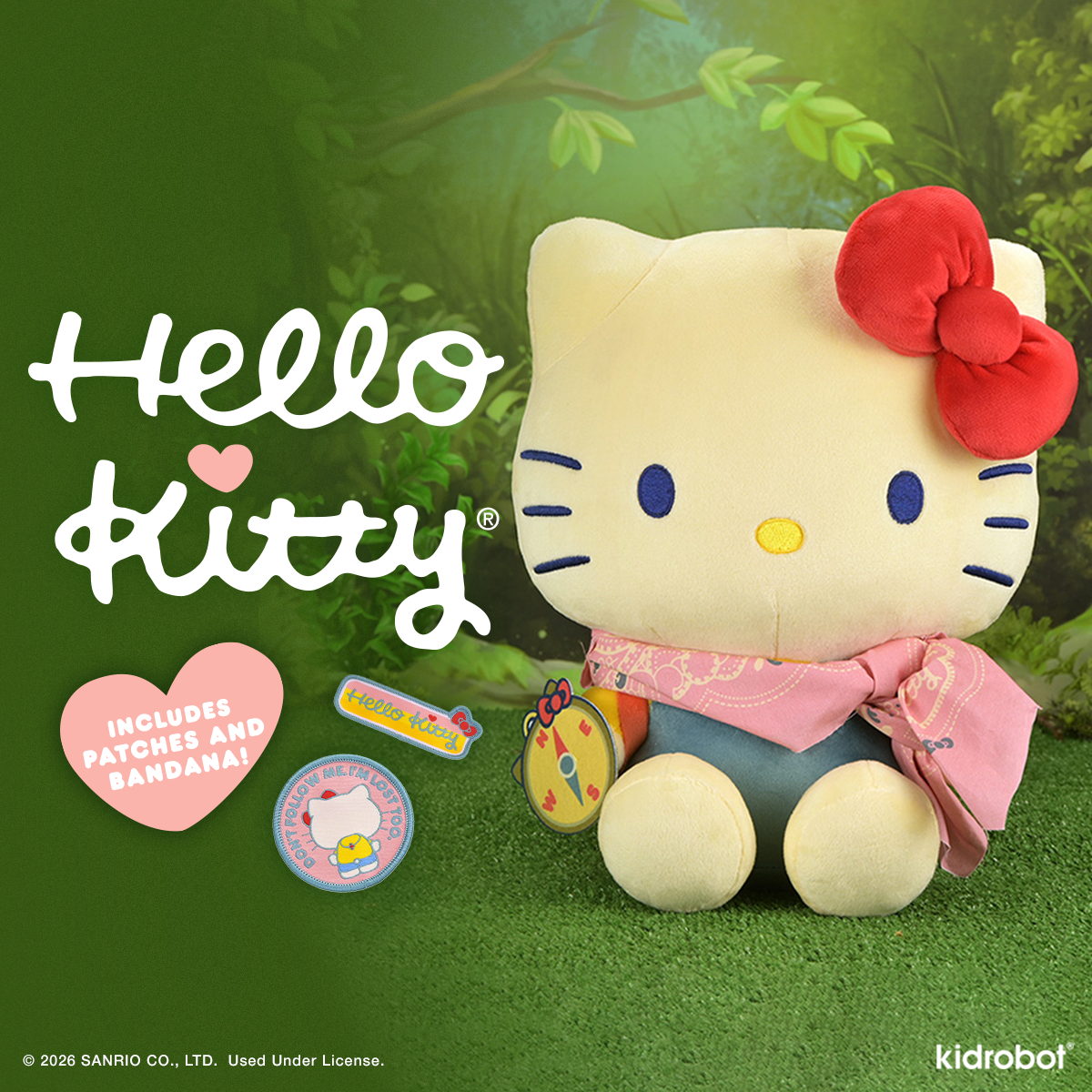 Hello Kitty® Camp Adventure Large Plush (PRE-ORDER)