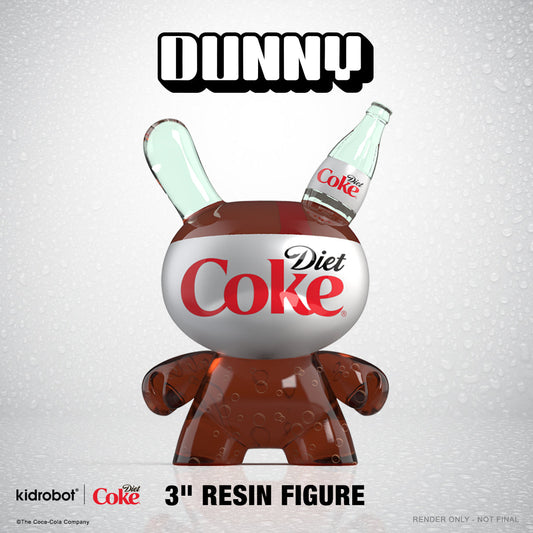 Kidrobot & Diet Coke® 3" Resin Dunny Art Figure (PRE-ORDER)