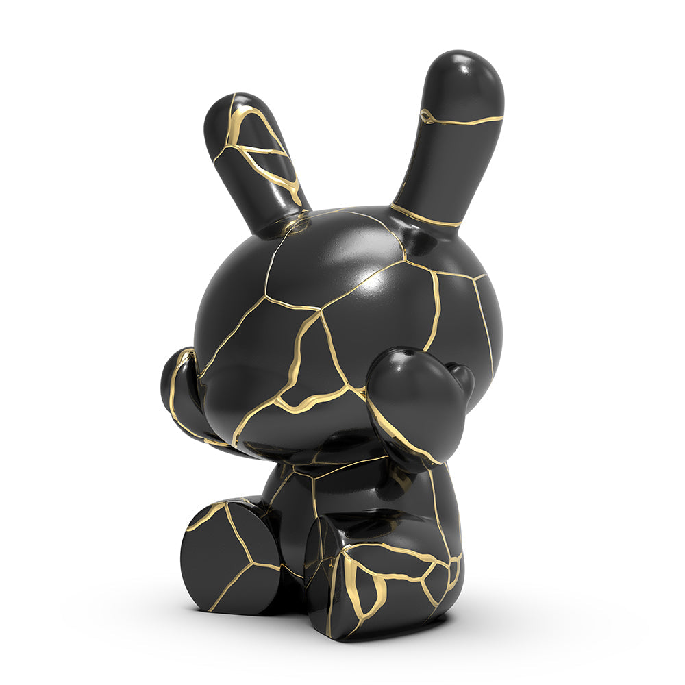 Three Wise Dunnys 5” Porcelain 3-Pack (Black and Gold) Limited Edition of 500 - Kidrobot.com Exclusive - SOLD OUT!