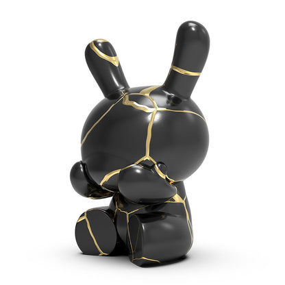 Three Wise Dunnys 5” Porcelain 3-Pack (Black and Gold) Limited Edition of 500 - Kidrobot.com Exclusive - SOLD OUT!