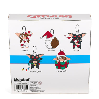 Gremlins 3" Plush Holiday Ornament 5-Pack Set by Kidrobot