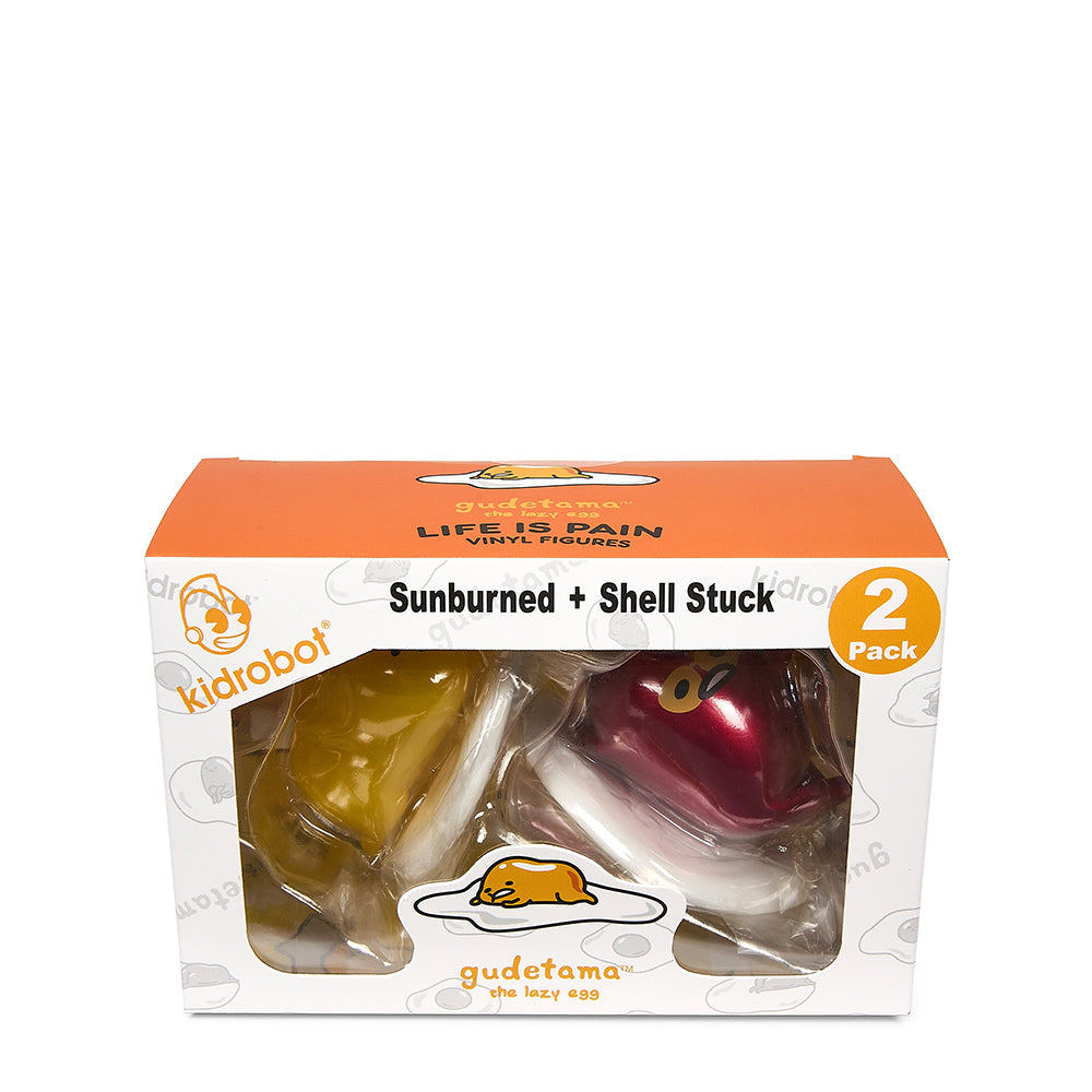 Gudetama the Lazy Egg Life is Pain Vinyl Figure 2-Pack