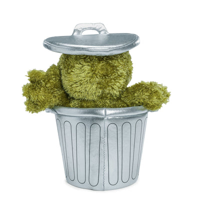 Sesame Street Oscar the Grouch in Trash Can Plush