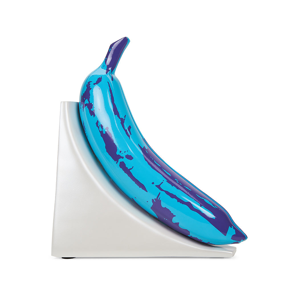Andy Warhol 10” Lustre Gloss Resin Bookends - Blue Banana