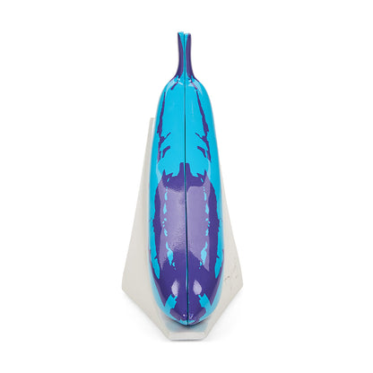 Andy Warhol 10” Lustre Gloss Resin Bookends - Blue Banana