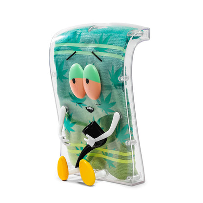 South Park Stoned Towelie with Pipe Glow-in-the-Dark Pot Leaf 8” Art Figure - 420 Edition - SOLD OUT