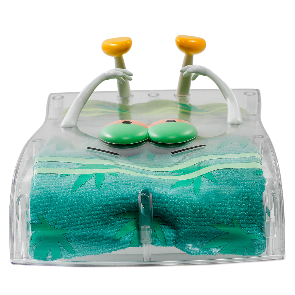 South Park Stoned Towelie with Pipe Glow-in-the-Dark Pot Leaf 8” Art Figure - 420 Edition - SOLD OUT