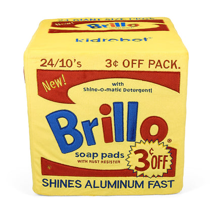 Andy Warhol 12” Yellow Brillo Box Giant Art Plush
