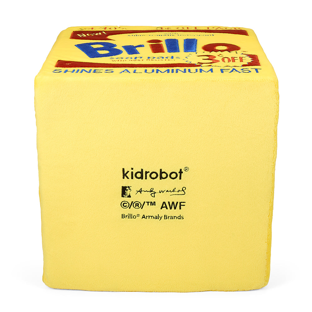 Andy Warhol 12” Yellow Brillo Box Giant Art Plush