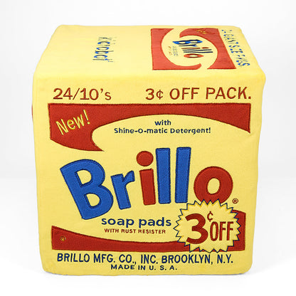 Andy Warhol 12” Yellow Brillo Box Giant Art Plush