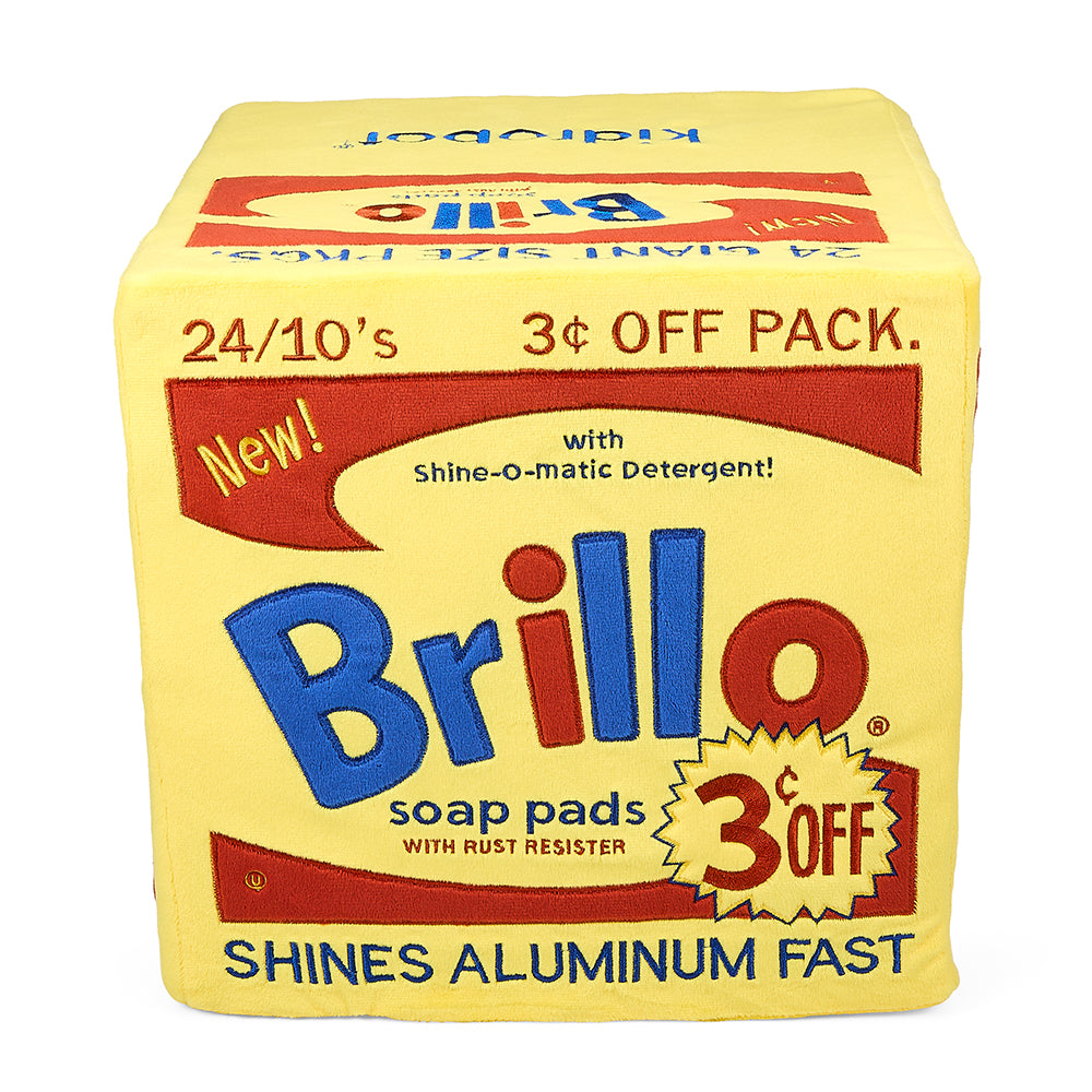 Andy Warhol 12” Yellow Brillo Box Giant Art Plush