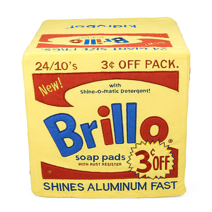 Andy Warhol 12” Yellow Brillo Box Giant Art Plush