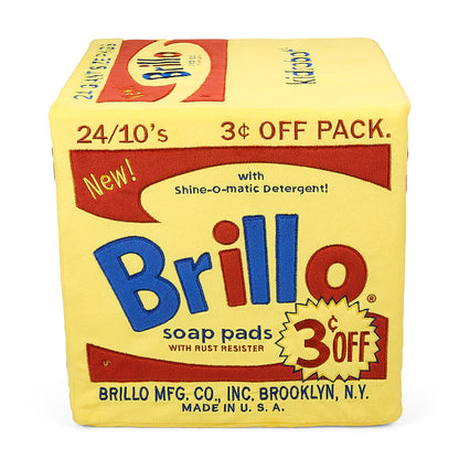 Andy Warhol 12” Yellow Brillo Box Giant Art Plush