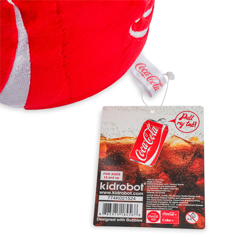 Yummy World & Coca-Cola® 10” Coca-Cola Can Plush with Sound