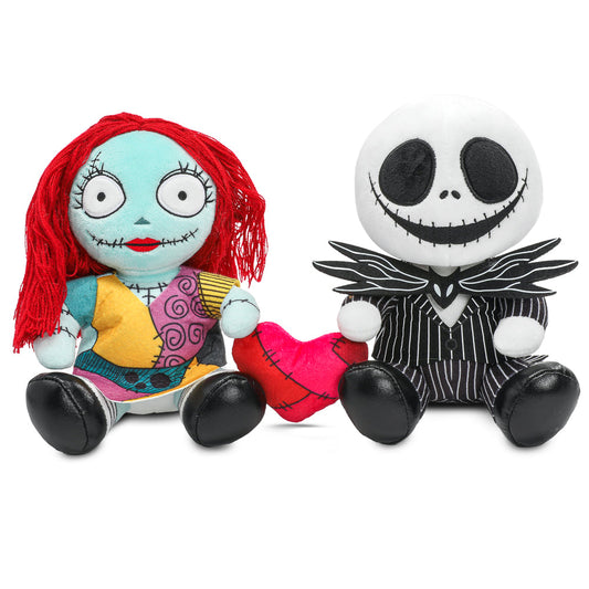 Disney's The Nightmare Before Christmas Jack & Sally with Heart Phunny Plush