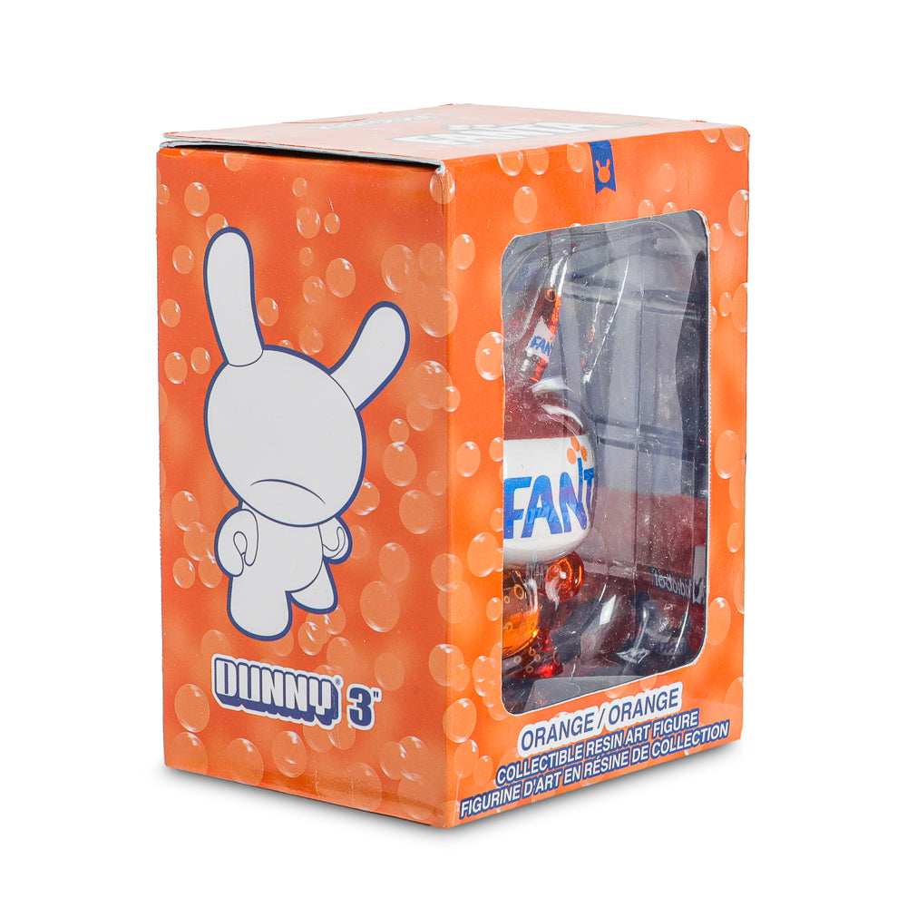 Kidrobot & Fanta® 3" Fanta Orange Resin Dunny Art Figure
