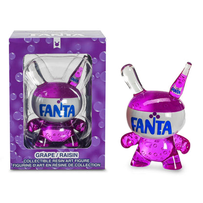 Kidrobot & Fanta® 3" Fanta Grape Resin Dunny Art Figure