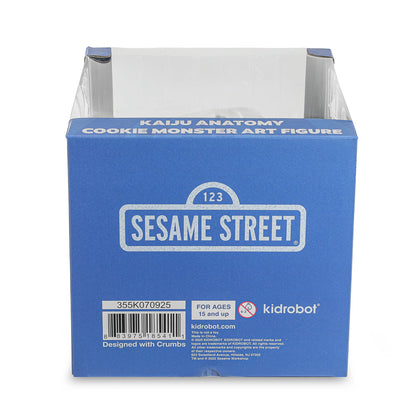 2025 CON EXCLUSIVE: Sesame Street - Kaiju Anatomy Cookie Monster 8" Flocked Vinyl Art Figure - Blue Pearl Edition (Limited Edition of 200)