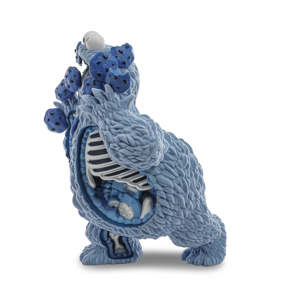 2025 CON EXCLUSIVE: Sesame Street - Kaiju Anatomy Cookie Monster 8" Flocked Vinyl Art Figure - Blue Pearl Edition (Limited Edition of 200)