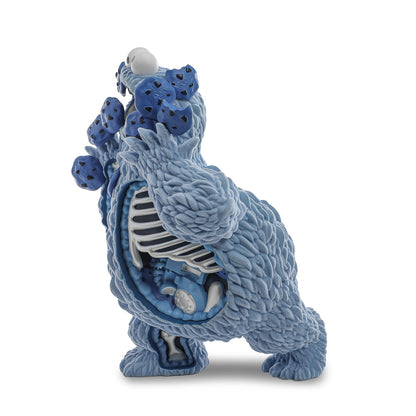 2025 CON EXCLUSIVE: Sesame Street - Kaiju Anatomy Cookie Monster 8" Flocked Vinyl Art Figure - Blue Pearl Edition (Limited Edition of 200)
