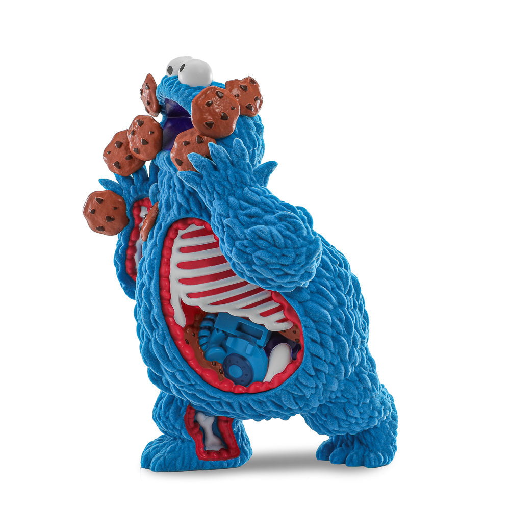 Sesame Street - Kaiju Anatomy Cookie Monster 8" Flocked Vinyl Art Figure