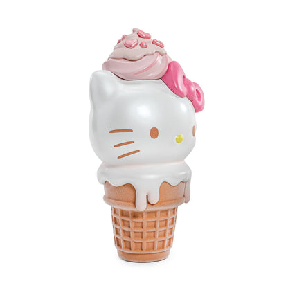 2025 CON EXCLUSIVE: Hello Kitty® Ice Cream Cone 6” Vinyl Art Figure – Pearlescent Vanilla with Strawberry Edition (Limited Edition of 500)