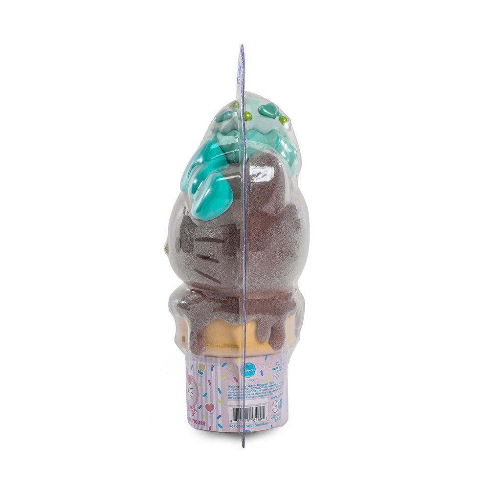 2025 CON EXCLUSIVE: Hello Kitty® Ice Cream Cone 6” Vinyl Art Figure – Flocked Chocolate with Mint Edition (Limited Edition of 500)