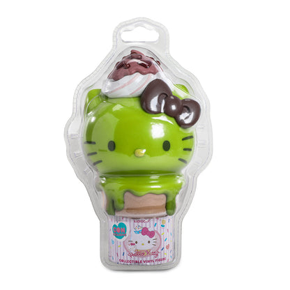 2025 CON EXCLUSIVE: Hello Kitty® Ice Cream Cone 6” Vinyl Art Figure – Glow-in-the-Dark Matcha with Chocolate Edition (Limited Edition of 500)