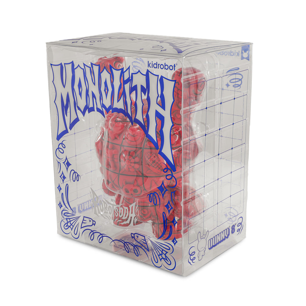 MONOLITH 8" Dunny Art Figures by ROBOT SODA - Complete Series Bundle - Jade, Onyx & Sangre Limited Editions