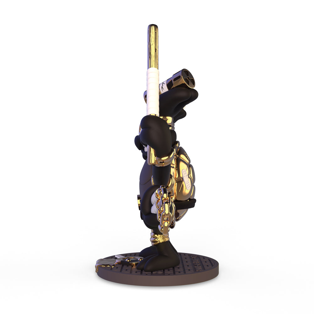 Teenage Mutant Ninja Turtles TMNT GURU Resin Art Figure by CHOGRIN - Black & Gold Edition