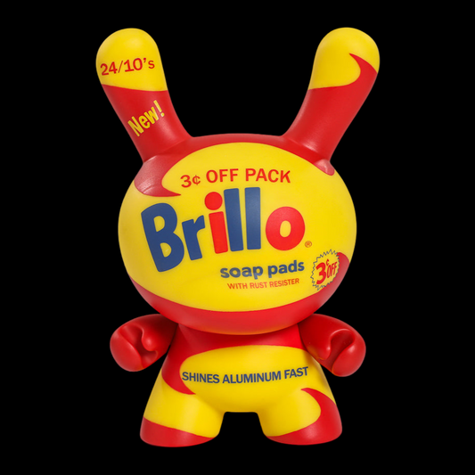 Andy Warhol 8" Masterpiece Vinyl Yellow Brillo Box Dunny - Limited Edition of 300