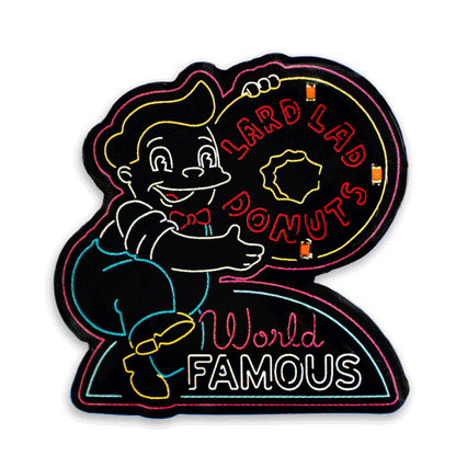 SDCC 2024: The Simpsons Neon Signs Light-Up Pins & Lanyard Set (Limited Edition of 1000)