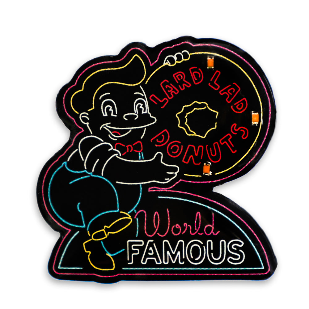 SDCC 2024: The Simpsons Neon Signs Light-Up Pins & Lanyard Set (Limited Edition of 1000)