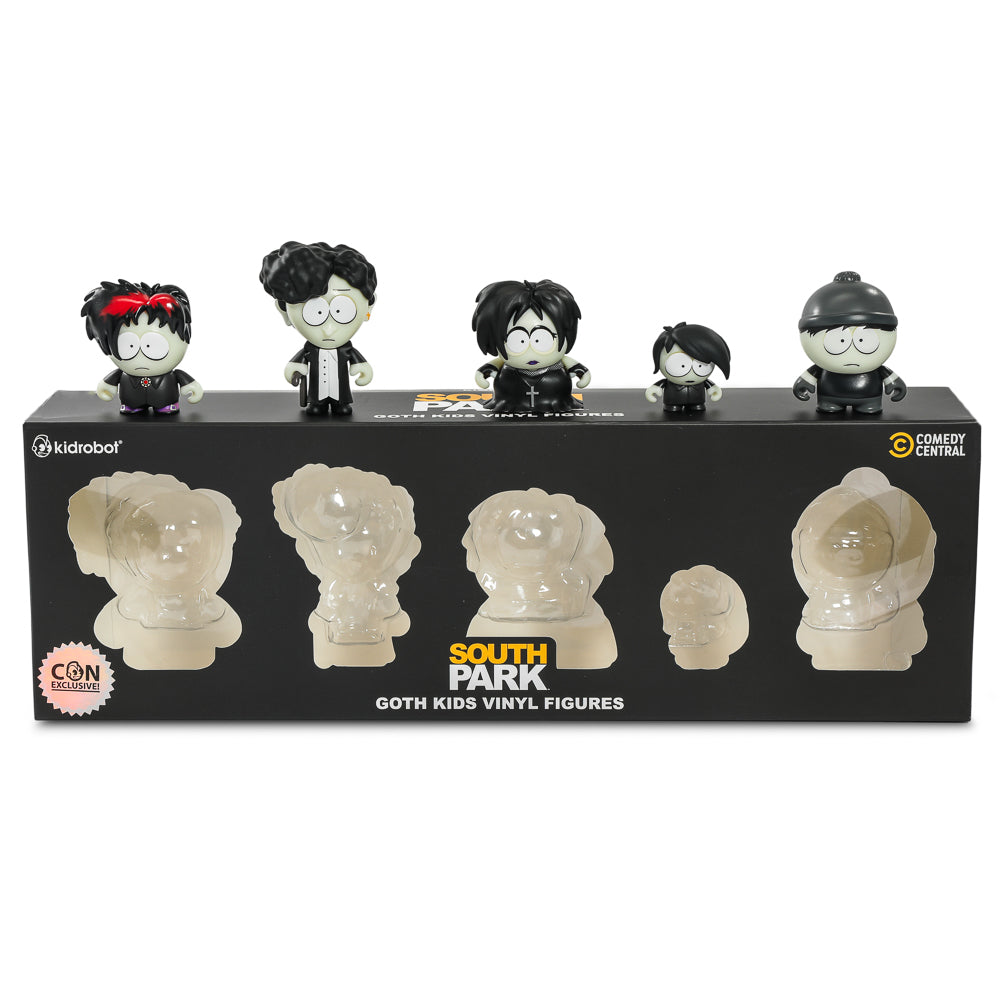 2024 CON EXCLUSIVE: South Park Goth Kids Glow-in-the-Dark Vinyl Mini Figures 5-Pack (Limited Edition of 500) - SOLD OUT