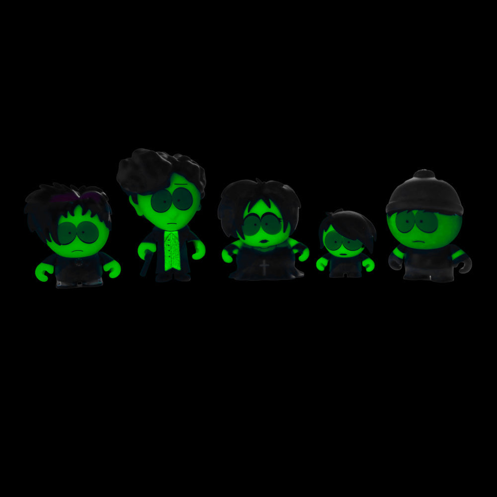 2024 CON EXCLUSIVE: South Park Goth Kids Glow-in-the-Dark Vinyl Mini Figures 5-Pack (Limited Edition of 500) - SOLD OUT