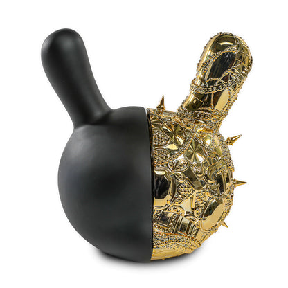 20th Anniversary Dunny Head 12" Art Figure - "Crown Jewels" by Tristan Eaton - Black & Gold Edition (Limited Edition of 300)