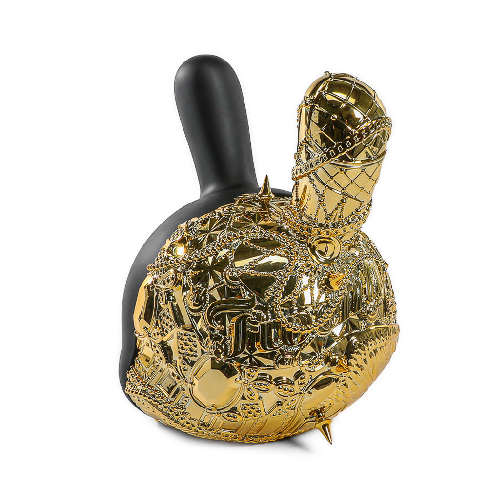 20th Anniversary Dunny Head 12" Art Figure - "Crown Jewels" by Tristan Eaton - Black & Gold Edition (Limited Edition of 300)